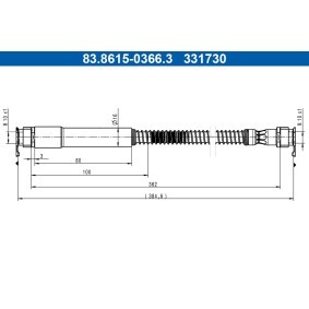 Osta Jarruletku ATE:llä 83.8615-0366.3 edullisesti hintaan 32,05 €