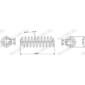 Acquista Molle ammortizzatori da MONROE SP4782 a buon mercato per soli 78,81 €