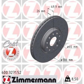 Bremsscheibe von ZIMMERMANN