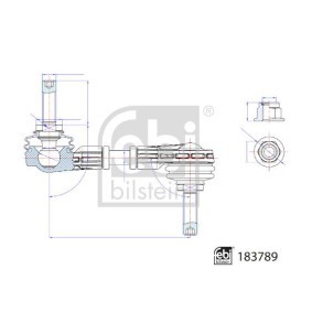 Koppelstange 183789 von FEBI BILSTEIN günstig für 17,50 € online kaufen
