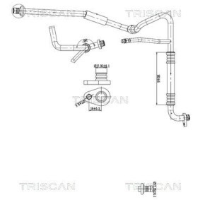 Osta Korkeapaine- / matalapainejohto, ilmastointilaite TRISCAN:llä 9010 28069 edullisesti hintaan 104,96 €