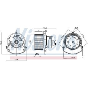 Achetez des Pulseur d'air habitacle NISSENS 87678 à prix pour 260,06 €