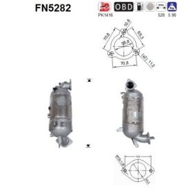 Partikelfilter (DPF) von AS FN5282