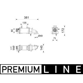 Achetez des Intercooler MAHLE ORIGINAL CI 739 000P à prix pour 213,67 €