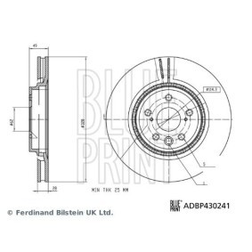 Bremsscheibe von BLUE PRINT