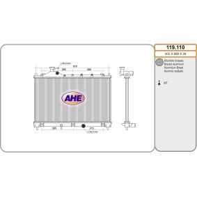 Achetez des Radiateur du moteur AHE 119.110 à prix pour 253,83 €