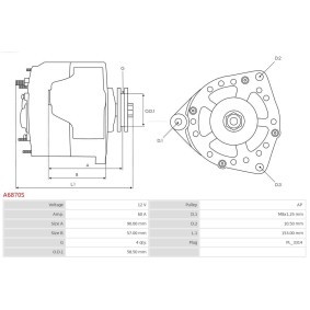 Lichtmaschine A6870S
