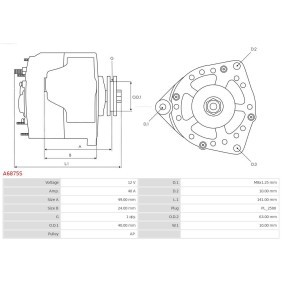 Lichtmaschine A6875S