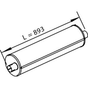 Mittelschalldämpfer 28342