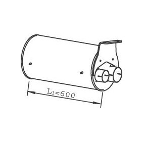 Mittelschalldämpfer 49397 MAN von DINEX