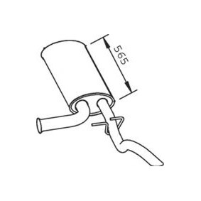 Endschalldämpfer 66333 von DINEX günstig für 132,66 € online kaufen