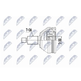 Comprar Juego de articulación, árbol de transmisión de NTY NPZ-VW-048 a bajo precio de 47,61 €