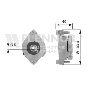 Comprar Polea tensora, correa poli V de FLENNOR FA99010 a bajo precio de 43,19 €