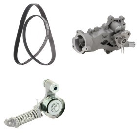 Achetez des Pompe à eau+Jeu de courroie trapézoïdale à nervures RIDEX PLUS 4172P0116P à prix pour 118,56 €