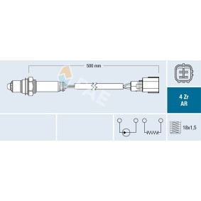 Gasfeder, Verdeck des Herstellers FAE - Originalware Artikelnummer: 12620
