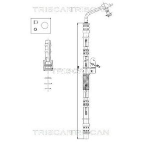 Kjøp Hydraulikkslange, styring av TRISCAN 8516 17001 til den lave prisen 1132,58 NOK