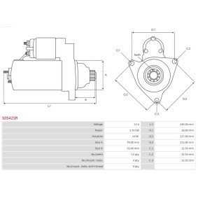 Köp Startmotor av AS-PL S0542SR till det låga priset 1327,47 kr