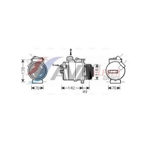 Verdampfer, Klimaanlage von AVA COOLING SYSTEMS ALV022