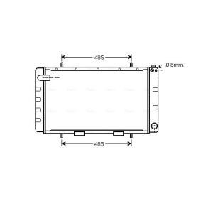 Achetez des Radiateur du moteur AVA COOLING SYSTEMS AU2065 à prix pour 382,95 €