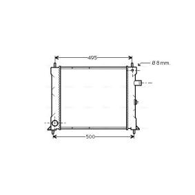 Achetez des Radiateur du moteur AVA COOLING SYSTEMS AU2097 à prix pour 143,96 €