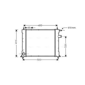 Achetez des Radiateur du moteur AVA COOLING SYSTEMS AU2110 à prix pour 124,89 €