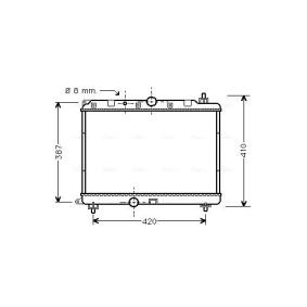 Achetez des Radiateur du moteur AVA COOLING SYSTEMS AU2121 à prix pour 198,70 €