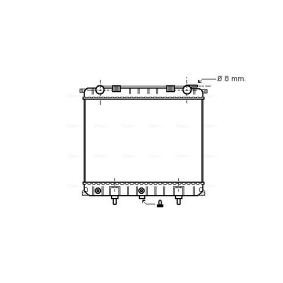 Achetez des Radiateur du moteur AVA COOLING SYSTEMS AU2132 à prix pour 359,66 €