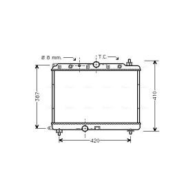 Achetez des Radiateur du moteur AVA COOLING SYSTEMS AU2153 à prix pour 198,70 €