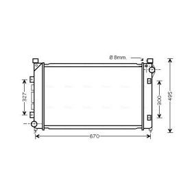Achetez des Radiateur du moteur AVA COOLING SYSTEMS AU2163 à prix pour 293,87 €