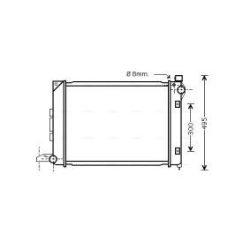Achetez des Radiateur du moteur AVA COOLING SYSTEMS AU2164 à prix pour 286,43 €