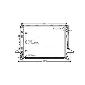 Achetez des Radiateur du moteur AVA COOLING SYSTEMS AU2197 à prix pour 529,26 €