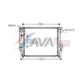 Osta Lämmityslaitteen kenno AVA COOLING SYSTEMS:llä AU6057 edullisesti hintaan 291,20 €