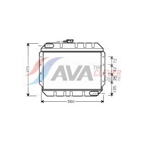 Achetez des Radiateur du moteur AVA COOLING SYSTEMS CN2077 à prix pour 95,57 €