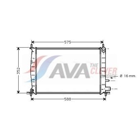 Achetez des Radiateur du moteur AVA COOLING SYSTEMS CN2108 à prix pour 102,35 €