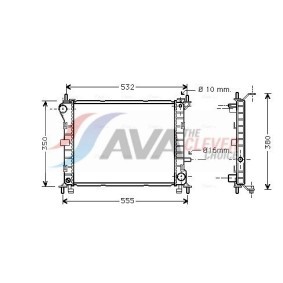 Achetez des Radiateur du moteur AVA COOLING SYSTEMS CN2114 à prix pour 85,65 €