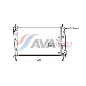 Achetez des Radiateur du moteur AVA COOLING SYSTEMS CN2120 à prix pour 50,76 €