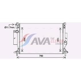 Acquista Radiatore motore da AVA COOLING SYSTEMS CN2159 a buon mercato per soli 68,84 €