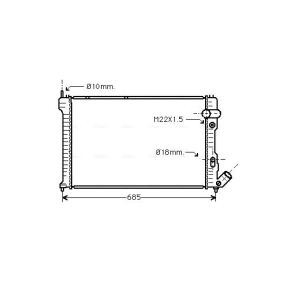 Achetez des Radiateur du moteur AVA COOLING SYSTEMS CNA2071 à prix pour 90,65 €