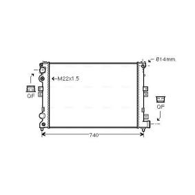 Achetez des Radiateur du moteur AVA COOLING SYSTEMS CNA2079 à prix pour 130,22 €