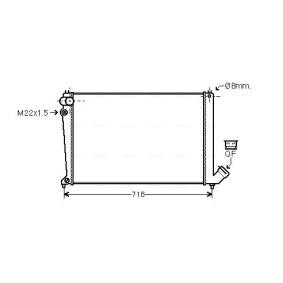 Achetez des Radiateur du moteur AVA COOLING SYSTEMS CNA2105 à prix pour 144,67 €