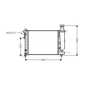 Achetez des Radiateur du moteur AVA COOLING SYSTEMS CNA2115 à prix pour 57,20 €