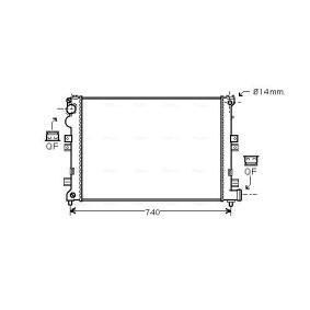 Achetez des Radiateur du moteur AVA COOLING SYSTEMS CNA2208 à prix pour 90,65 €