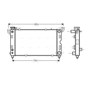 Achetez des Radiateur du moteur AVA COOLING SYSTEMS CR2028 à prix pour 291,50 €