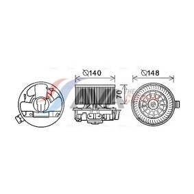 Kühler, Motorkühlung für CHRYSLER von AVA COOLING SYSTEMS