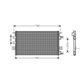 Köp Kondensor, klimatanläggning av AVA COOLING SYSTEMS CR5023 till det låga priset 1169,39 kr