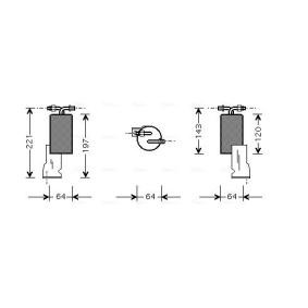 Achetez des Filtre déshydratant, climatisation AVA COOLING SYSTEMS CRD066 à prix pour 22,24 €