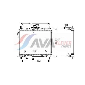 Kjøp Radiator, motorkjøling av AVA COOLING SYSTEMS DN2288 til den lave prisen 1601,54 NOK
