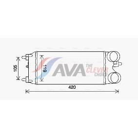 Acquista Radiatore motore da AVA COOLING SYSTEMS DU2001 a buon mercato per soli 93,03 €