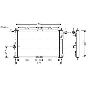 Achetez des Radiateur du moteur AVA COOLING SYSTEMS DW2016 à prix pour 121,01 €