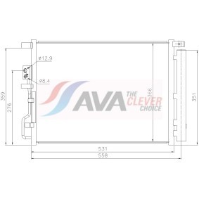 Achetez des Radiateur du moteur AVA COOLING SYSTEMS DW2069 à prix pour 69,30 €